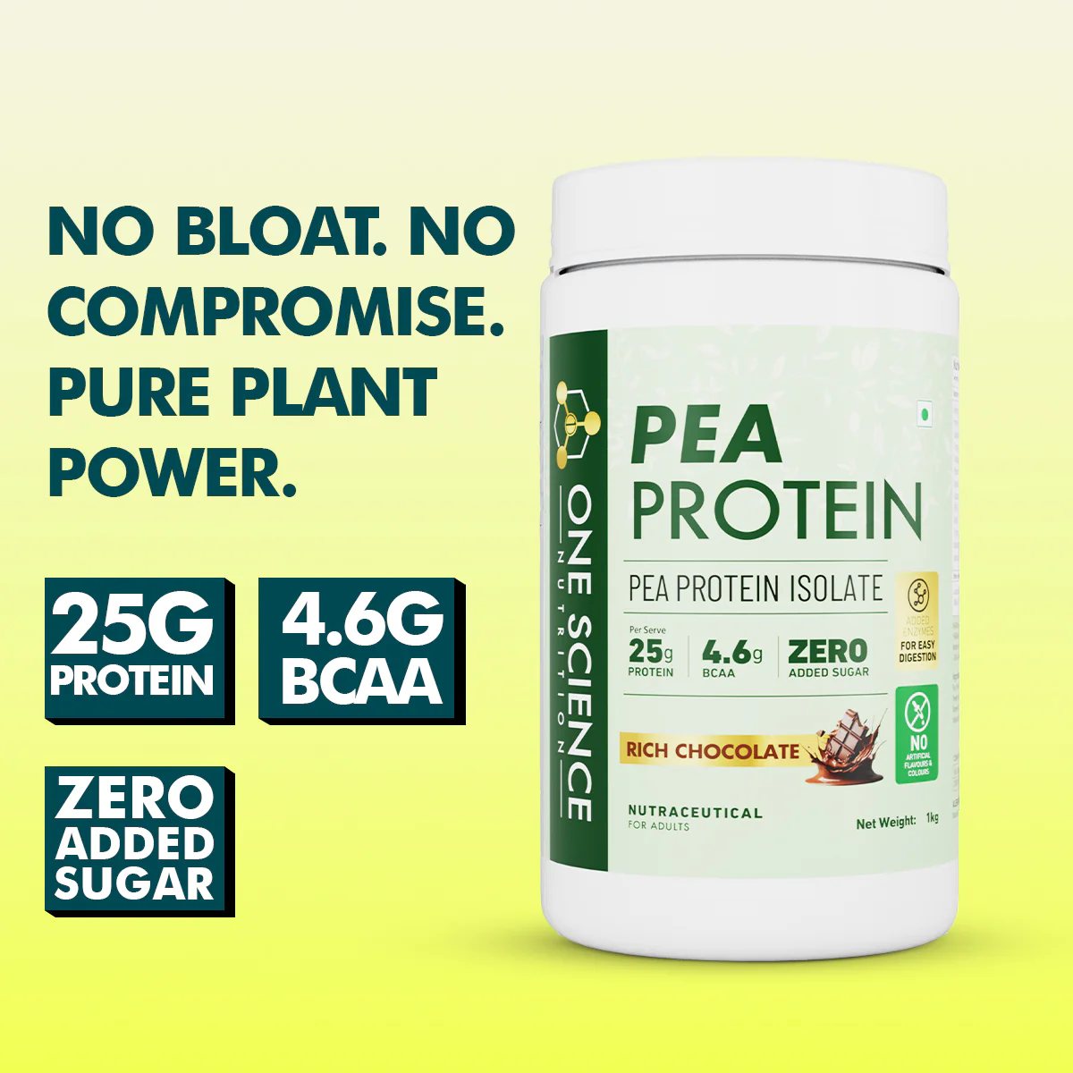 ONE SCIENCE PLANT PROTEIN – PLANT PEA PROTEIN ISOLATE 1KG