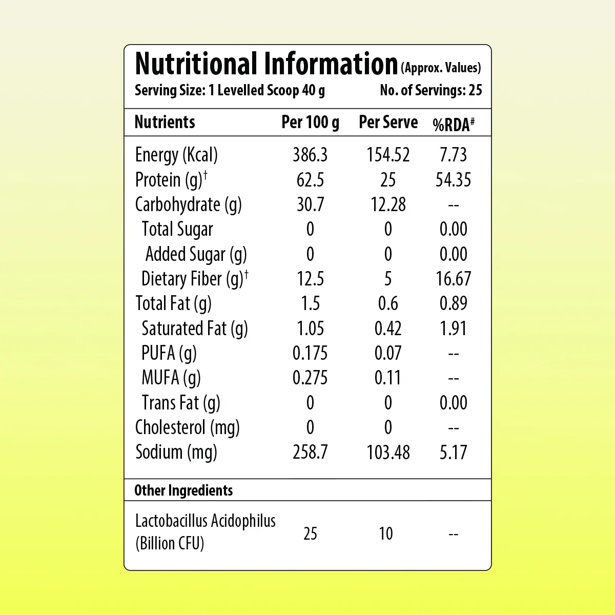 ONE SCIENCE PLANT PROTEIN – PLANT PEA PROTEIN ISOLATE 1KG