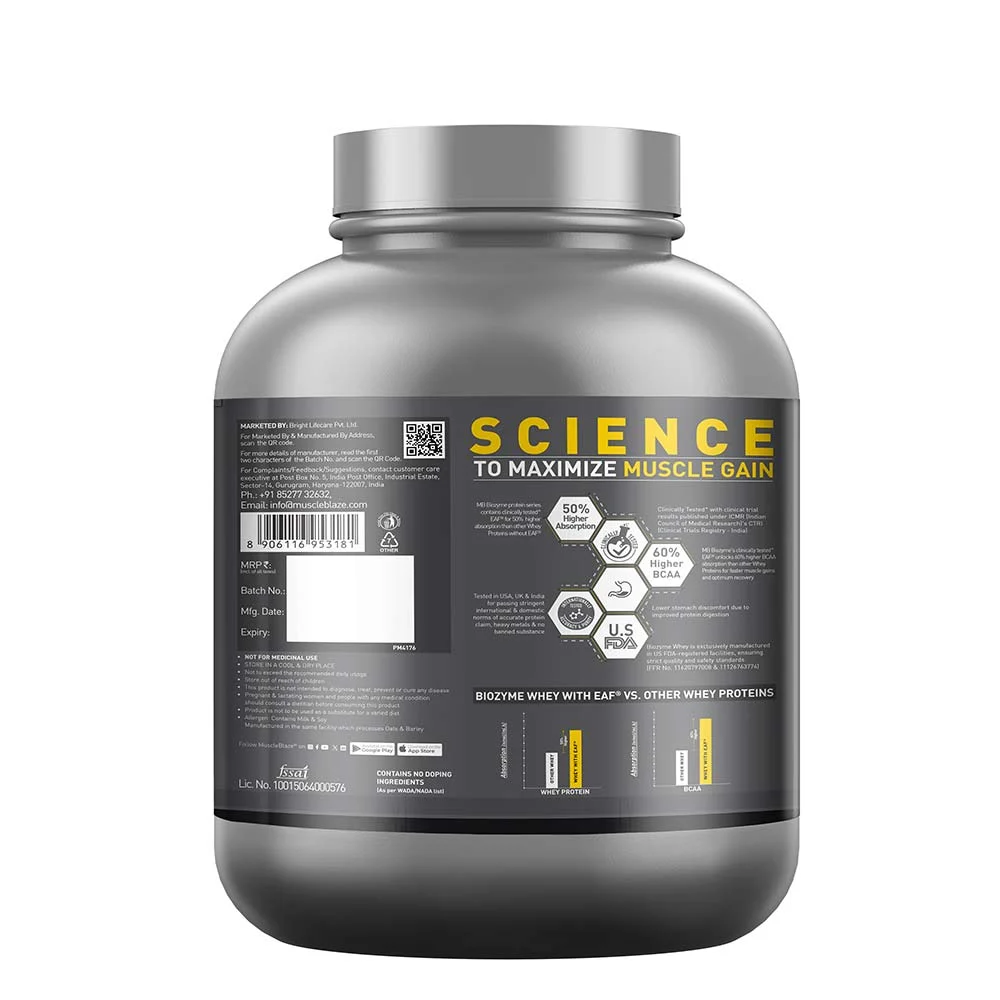 MUSCLEBLAZE BIOZYME PERFORMANCE WHEY, 2 KG (4.4 LB)