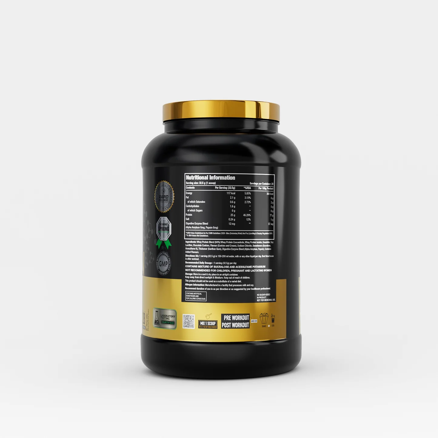 ONE SCIENCE 100% PREMIUM WHEY PROTEIN 2LBS