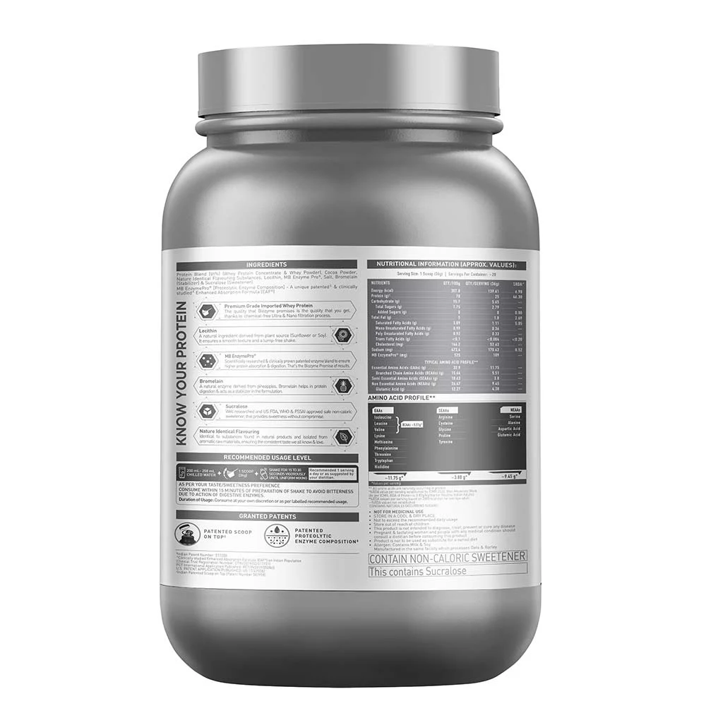 MUSCLEBLAZE BIOZYME PERFORMANCE WHEY, 1 KG