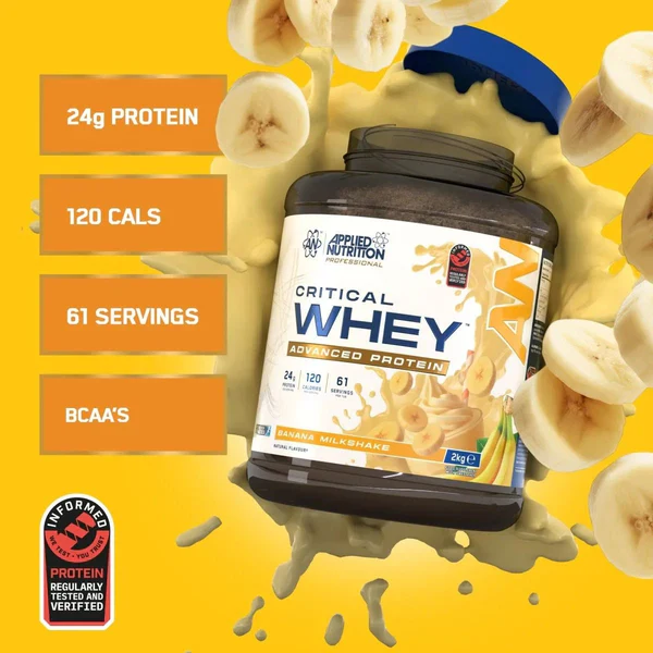 APPLIED NUTRITION CRITICAL WHEY PROTEIN – MADE IN UK 2KG