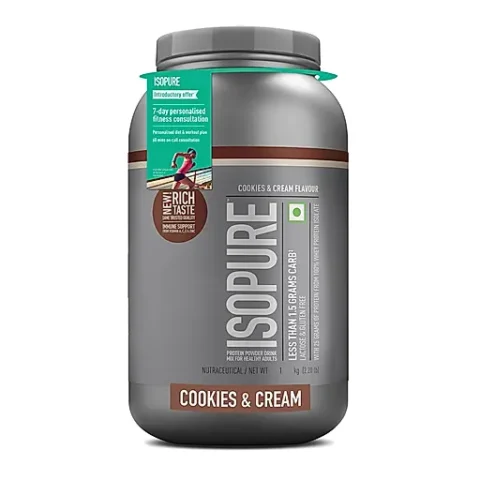 Isopure Low Carb 100% Whey Protein Isolate — Cookies & Cream, 1kg (2.2lb)