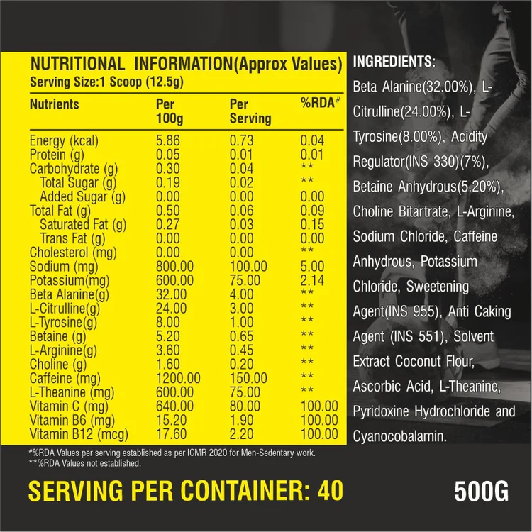Healthfarm ThPreX Pre Workout 500G (40 Servings)