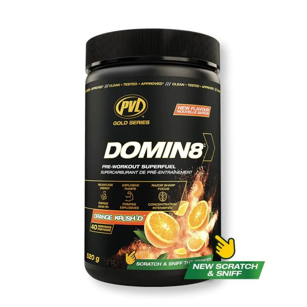 PVL Gold Series Domin8 Pre Workout Superfuel 520G (1.14 Lbs)