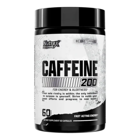 Nutrex Research Caffeine 200 Energy & Alertness 60 Capsules (60 Servings)