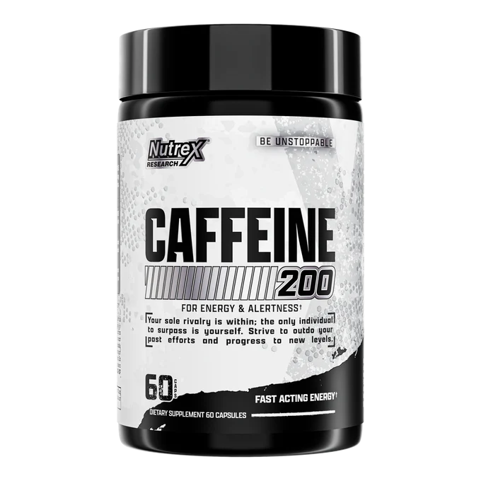 Nutrex Research Caffeine 200 Energy & Alertness 60 Capsules (60 Servings)