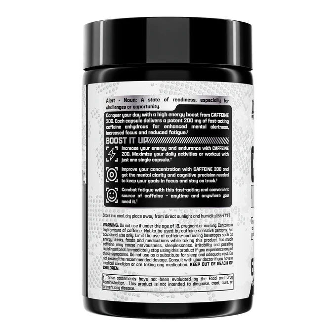 Nutrex Research Caffeine 200 Energy & Alertness 60 Capsules (60 Servings)