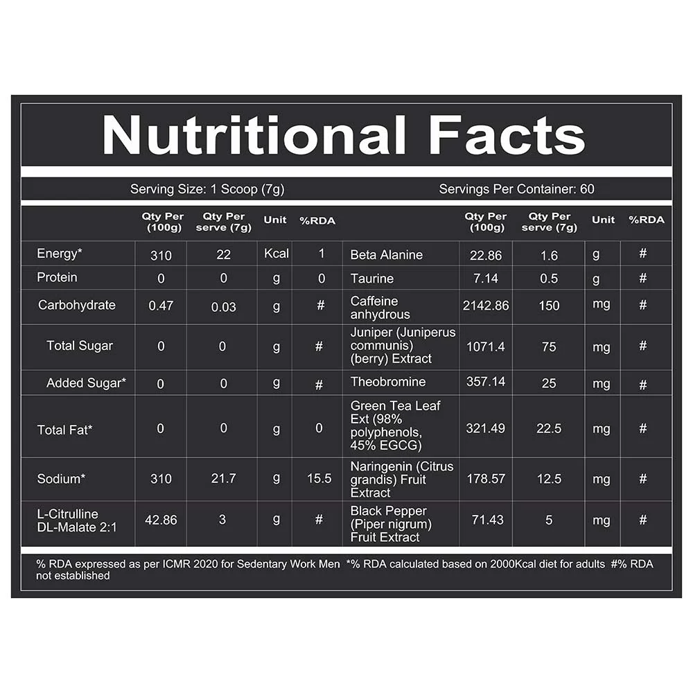 Redcon1 Total War Pre Workout 441G